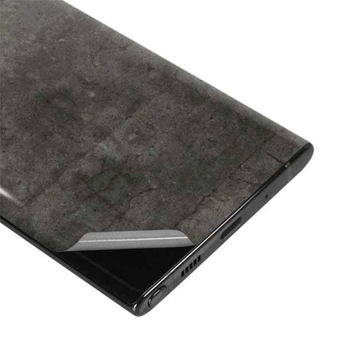 Dark Iron Grey Concrete Galaxy Note 10 Skin